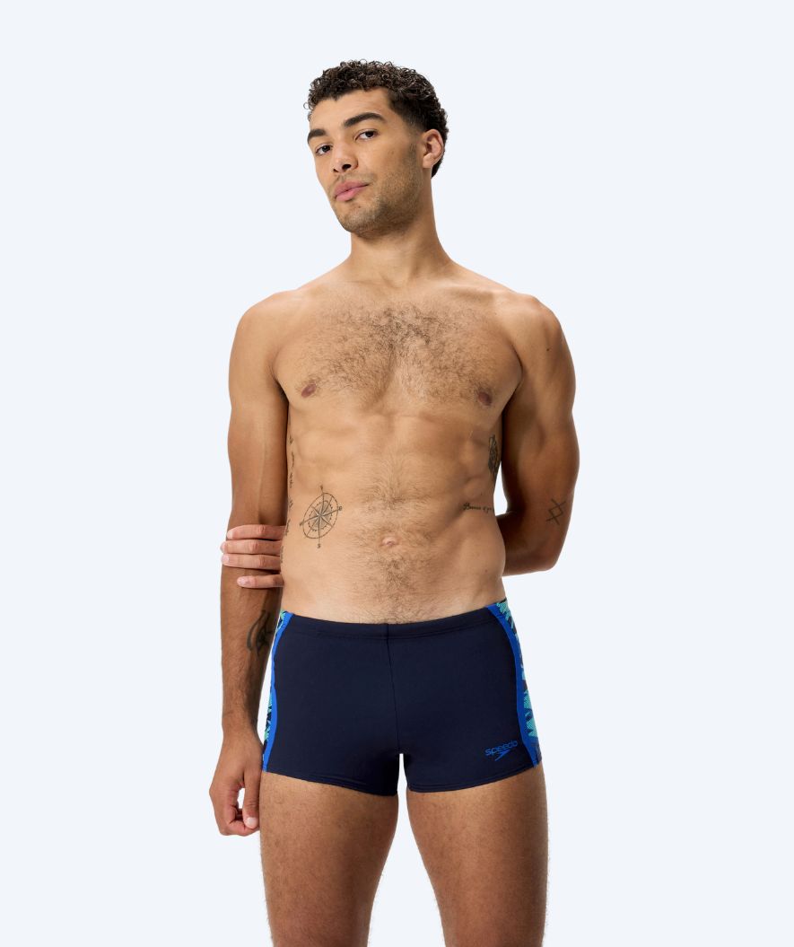 Speedo bokserki kąpielowe dla mężczyzn - Hyperboom Splice - Ciemnoniebieski/Jasnoniebieski