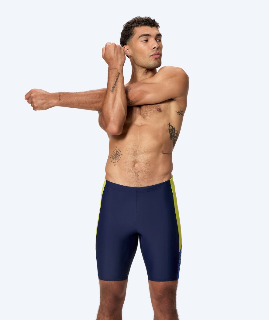 Speedo długie kąpielówki dla mężczyzn - Dive - Ciemnoniebieski/Żółty