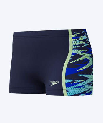 Speedo bokserki kąpielowe dla chłopców - Hyperboom Splice - Ciemnoniebieski/Jasnoniebieski