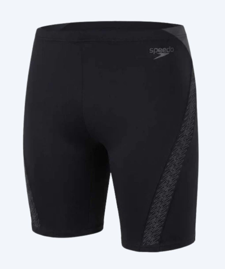 Speedo długie kąpielówki dla mężczyzn - Hyperboom Splice - Czarny/Szary