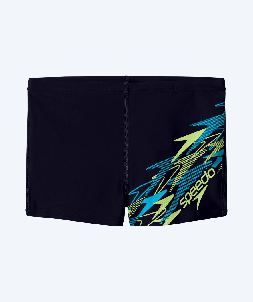 Speedo bokserki kąpielowe dla chłopców - Medley Logo - Czarny/Zielony