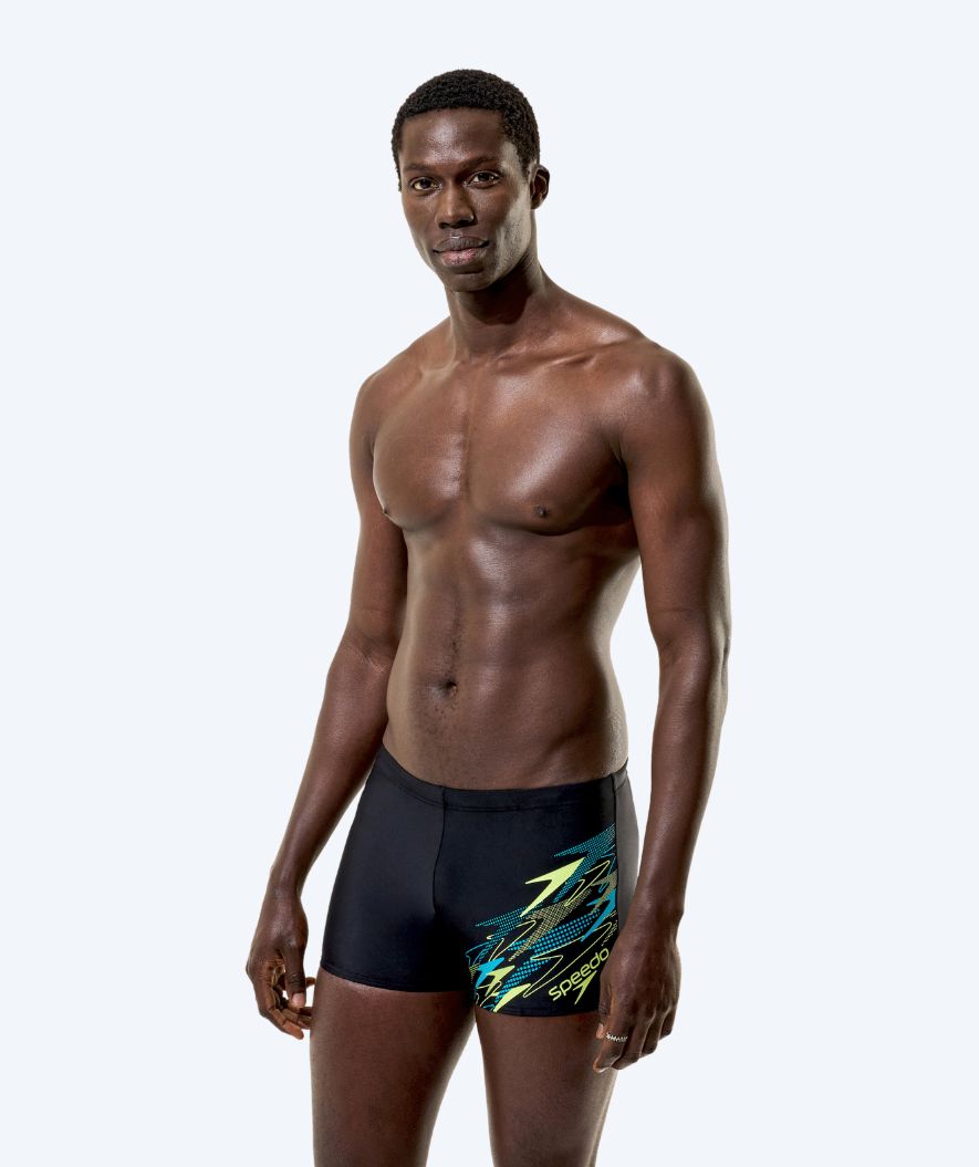Speedo bokserki kąpielowe dla mężczyzn - Medley Logo - Czarny/Zielony
