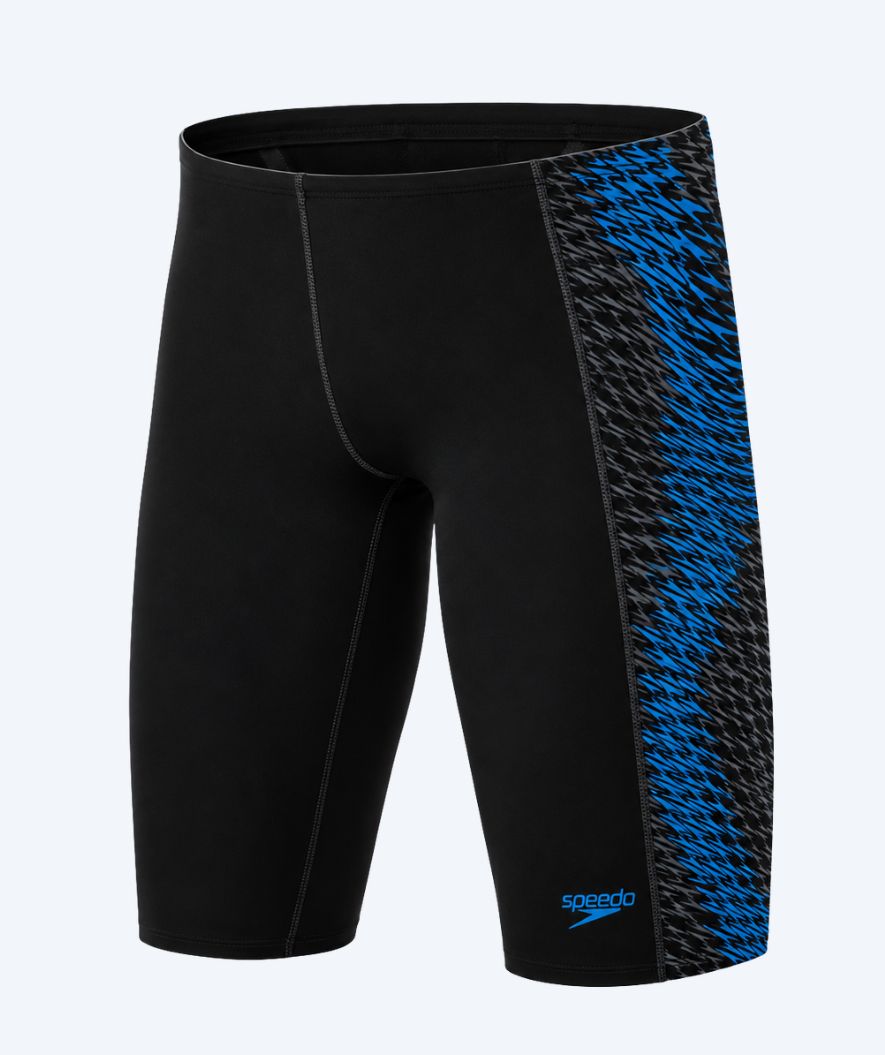 Speedo długie kąpielówki dla mężczyzn - Endurance Max Tech Pannel - Czarny/Ciemnoniebieski
