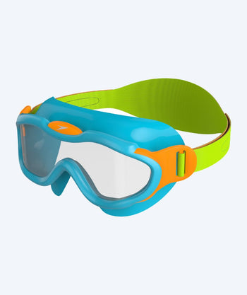 Speedo okulary do pływania dla dzieci (1-3) - Sea Squad Mask - Jasnoniebieski/Jasnozielony