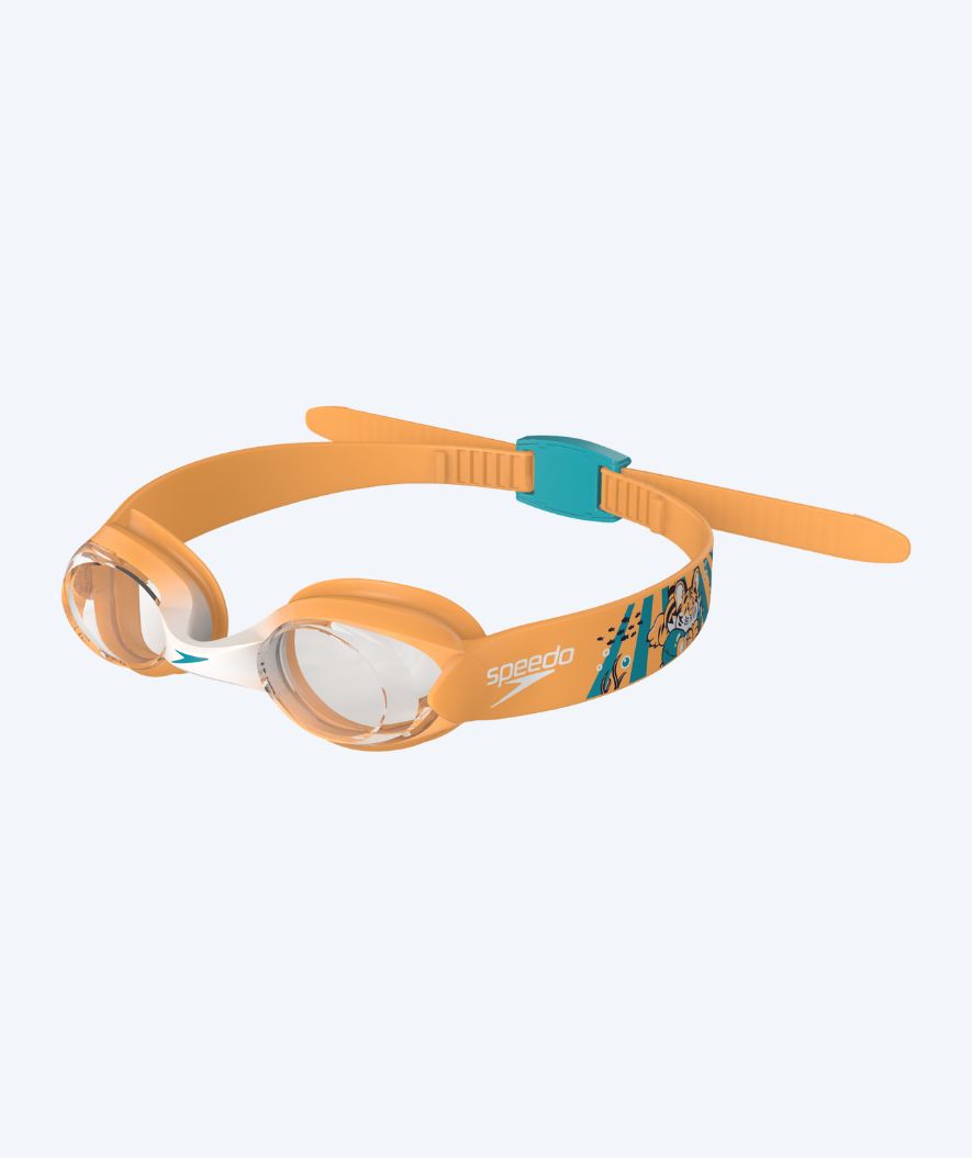 Speedo okulary do pływania dla dzieci (2-6) - Infant Illusion - Pomarańczowy/Przezroczysty
