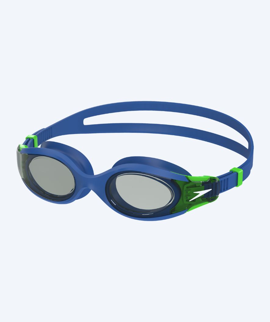 Speedo okulary do pływania dla dzieci (6-14) - Hydrosity 2.0 - Ciemnoniebieski/Zielony (Smoke soczewki)