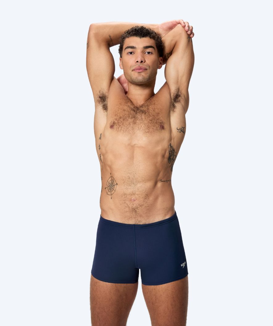 Speedo bokserki kąpielowe dla mężczyzn - Endurance Logo - Ciemnoniebieski