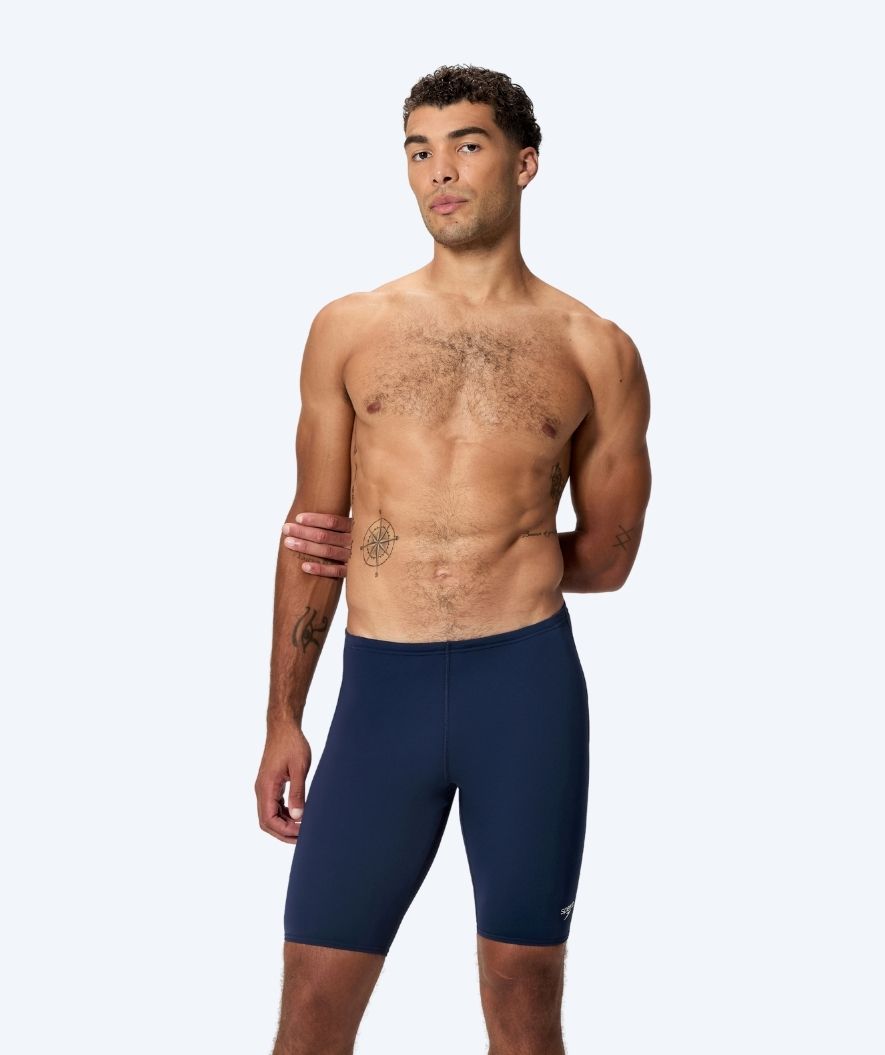 Speedo długie kąpielówki dla mężczyzn - Endurance Logo - Ciemnoniebieski