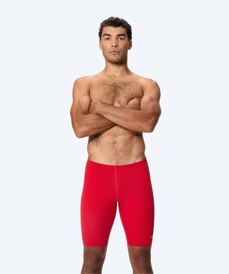 Speedo długie kąpielówki dla mężczyzn - Endurance Logo - Czerwony