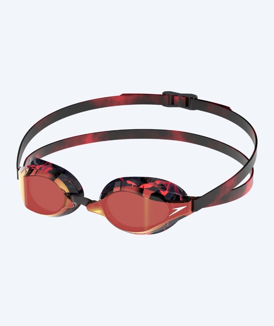 Speedo Elite okulary do pływania - Fastskin Speedsocket 2 Mirror - Czarny/Czerwony (Limited 2026)