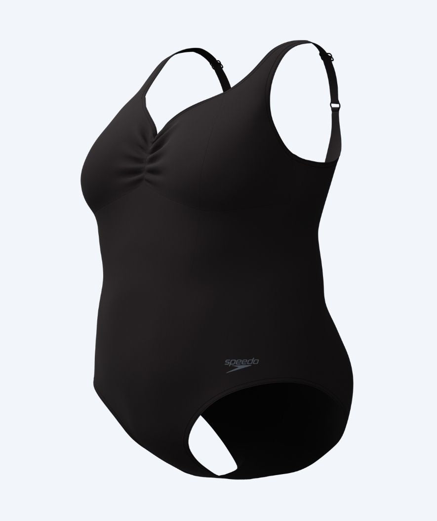 Speedo strój kąpielowy dla kobiet plus size - Shaping AquaNite - Czarny