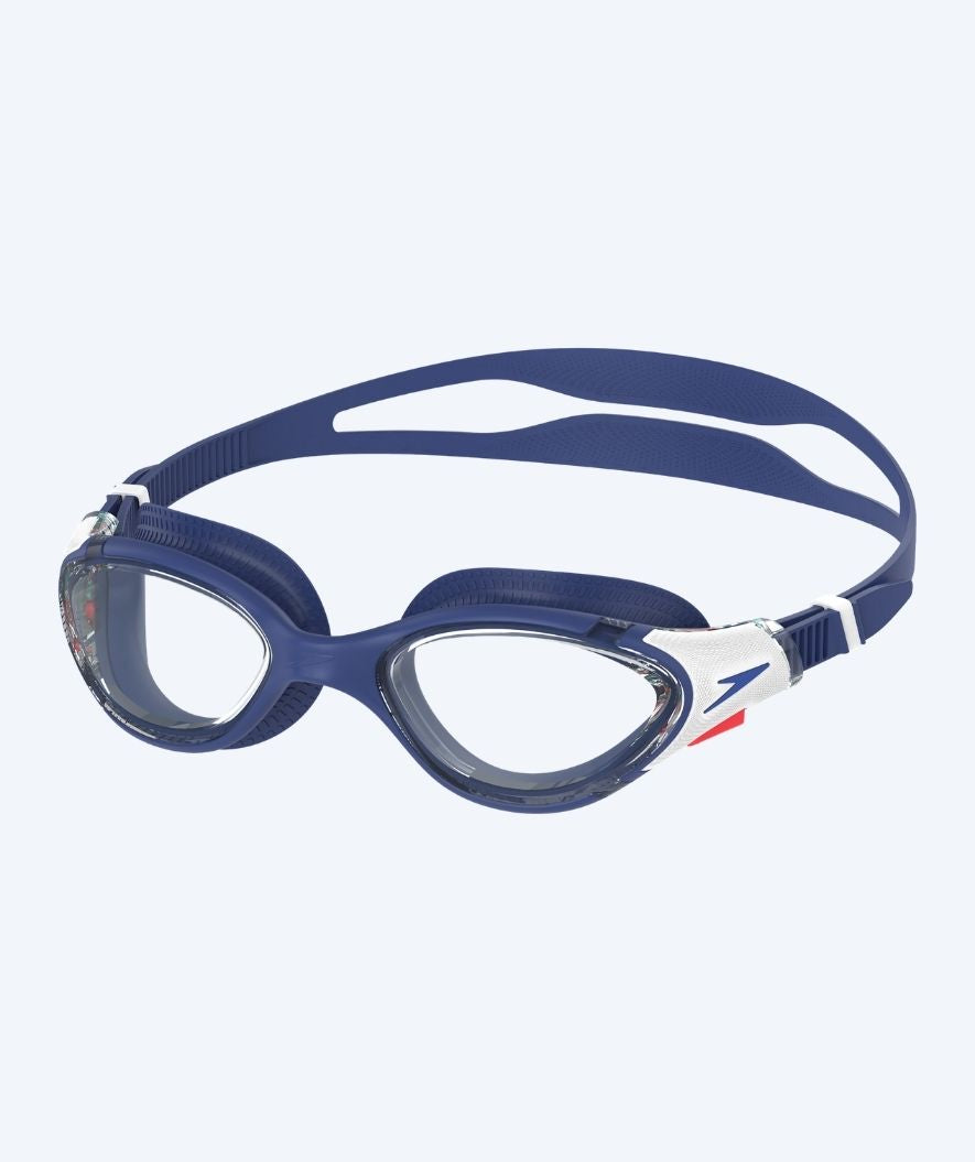 Speedo korekcyjne okulary do pływania dla dorosłych krótkowidzów - (-1.5) – (-6.0) - Biofuse 2.0 - Ciemnoniebieski/Przezroczysty