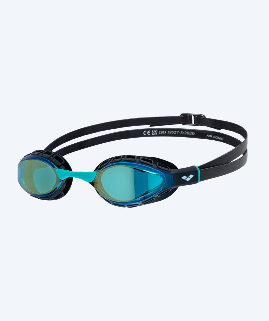 Arena Elite okulary do pływania - Air Sonic Mirror - Czarny/Turkusowy