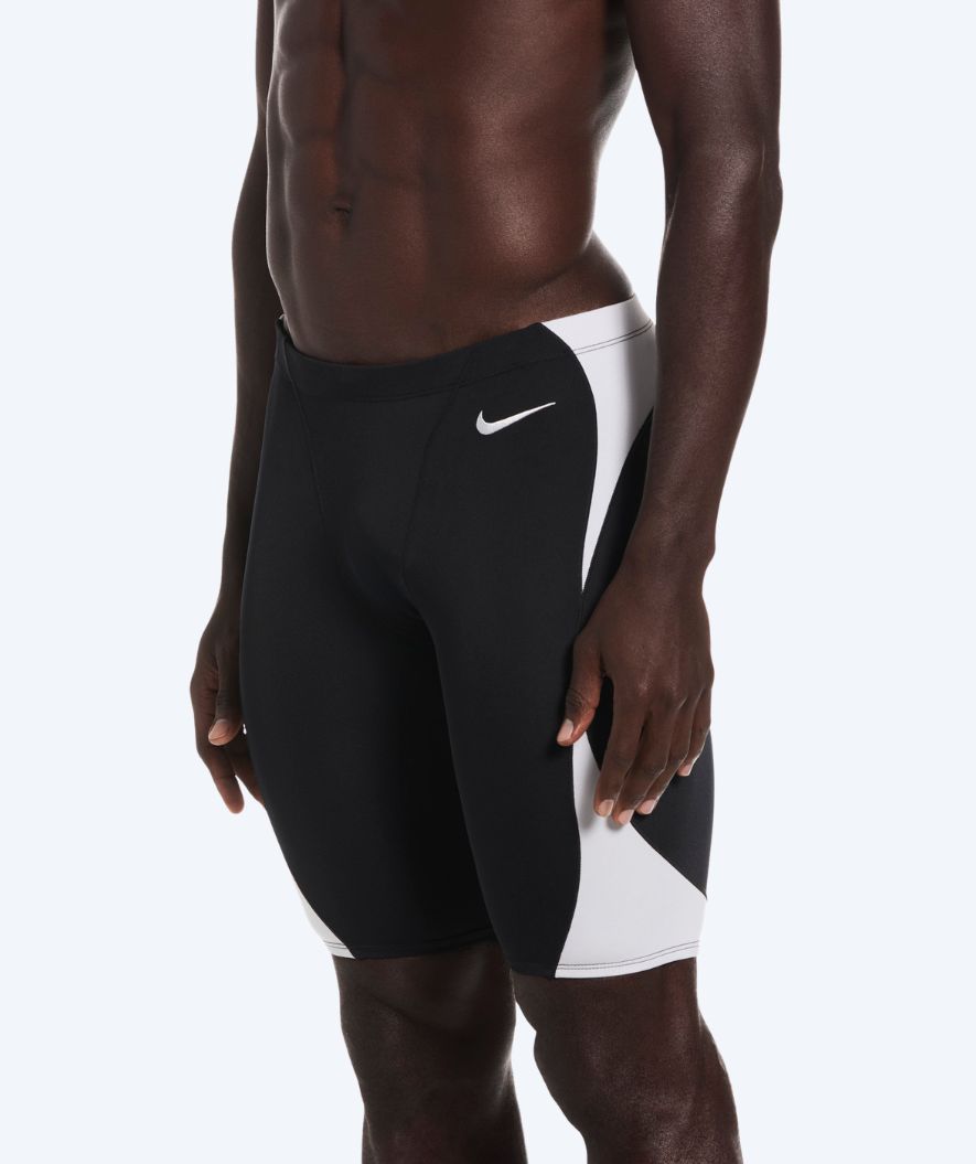 Nike długie kąpielówki dla mężczyzn - Hydrastrong Fly - Czarny/Biały