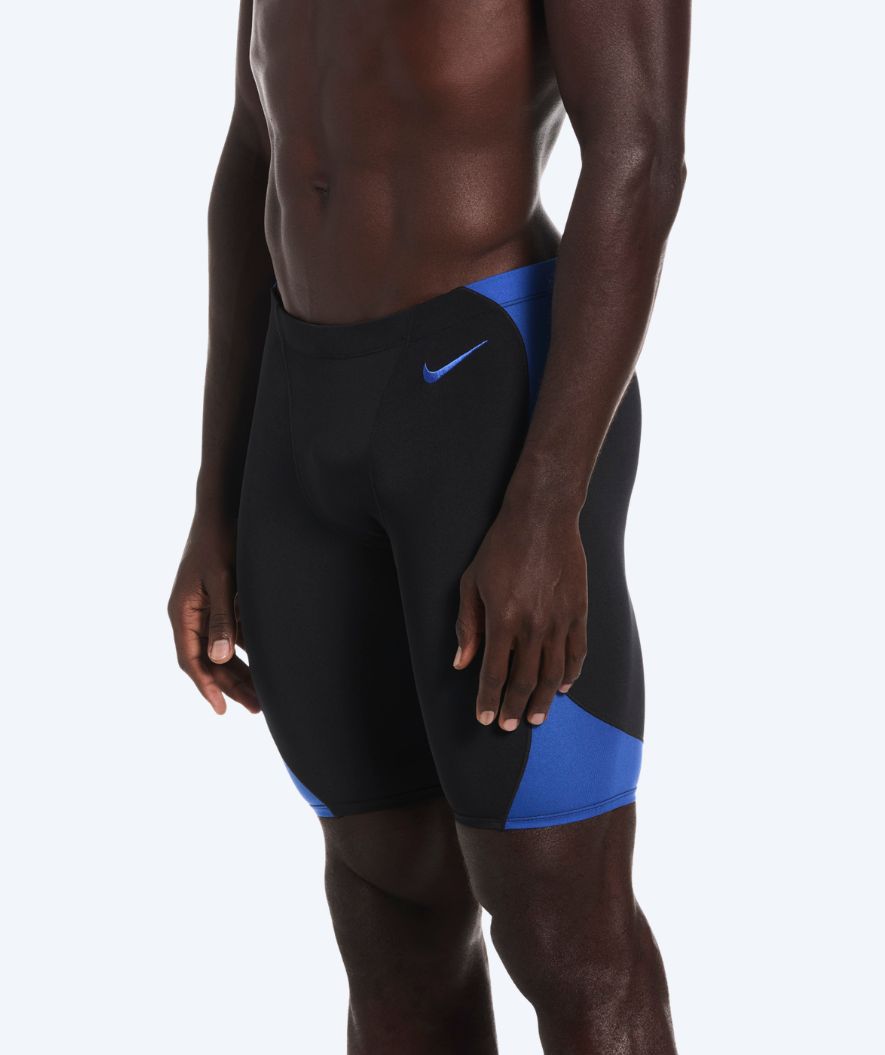 Nike długie kąpielówki dla mężczyzn - Hydrastrong Fly - Czarny/Niebieski