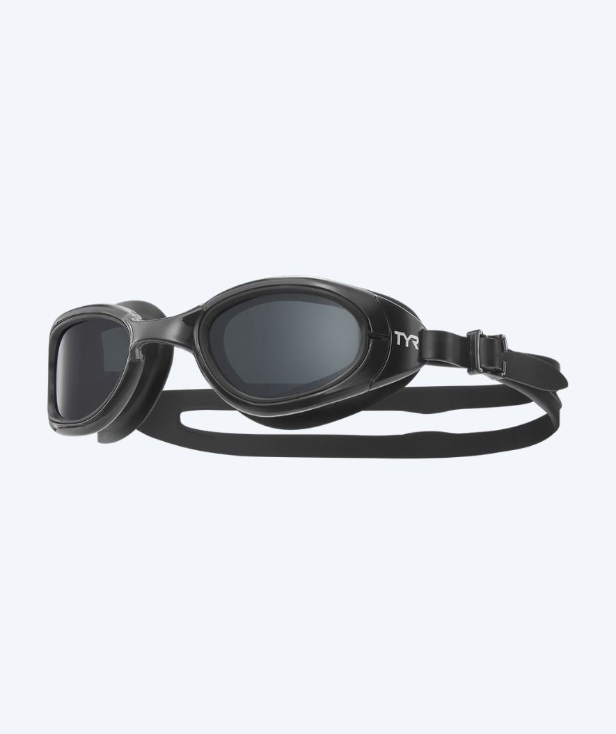 TYR okulary do pływania - Special Ops 2.0 - Czarny (Smoke soczewki)