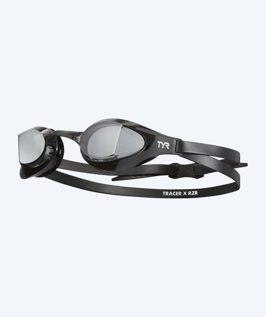 TYR okulary do pływania - Tracer-X Racing RZR - Czarny (Smoke soczewki)