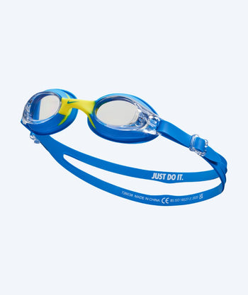 Nike okulary do pływania dla dzieci - Lil' Swoosh - Niebieski/żółty