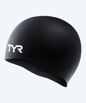 TYR czepek do pływania dla junior (8-16) - Silicone - Czarny