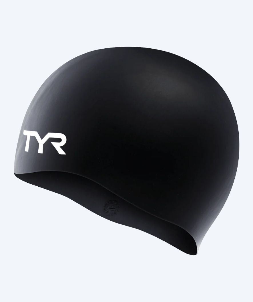 TYR czepek do pływania dla junior (8-16) - Silicone - Czarny