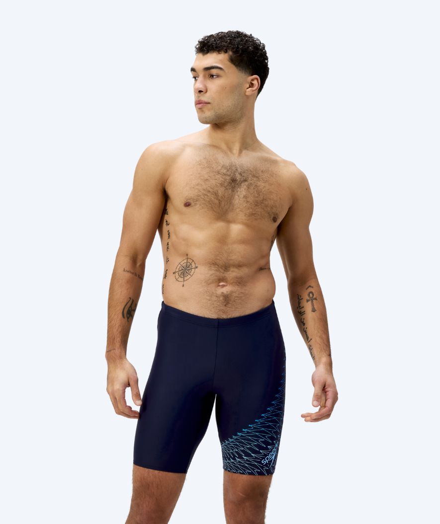 Speedo długie kąpielówki dla mężczyzn - Medley Logo - Ciemnoniebieski