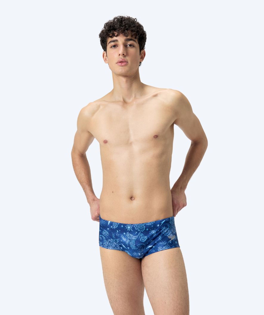 Speedo bokserki kąpielowe dla mężczyzn - Club Training Allover - Ciemnoniebiesko/białe