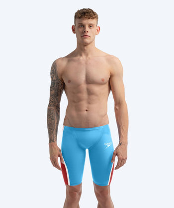 Speedo kąpielówki na zawody dla mężczyzn - LZR Pure Intent 2.0 - Niebieski/Czerwony