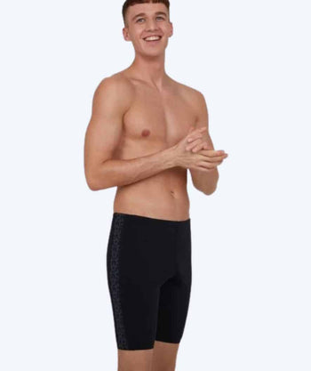 Speedo długie kąpielówki dla mężczyzn - Boomstar Splice - Czarny/szary