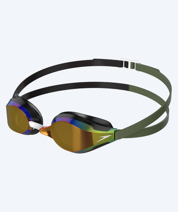 Speedo Elite okulary do pływania - Fastskin Speedsocket 2 Mirror - Zielony/czarny