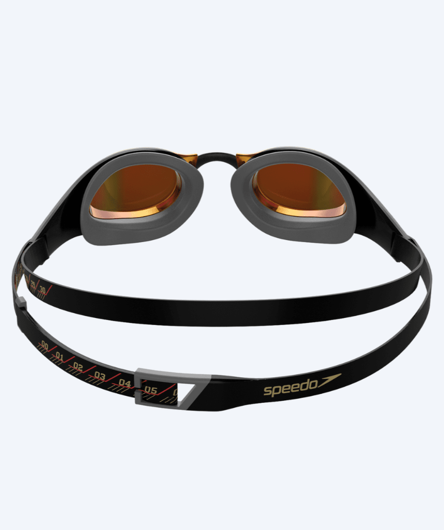 Speedo Elite okulary do pływania - Fastskin Pure Focus Mirror - Czarny/czerwony