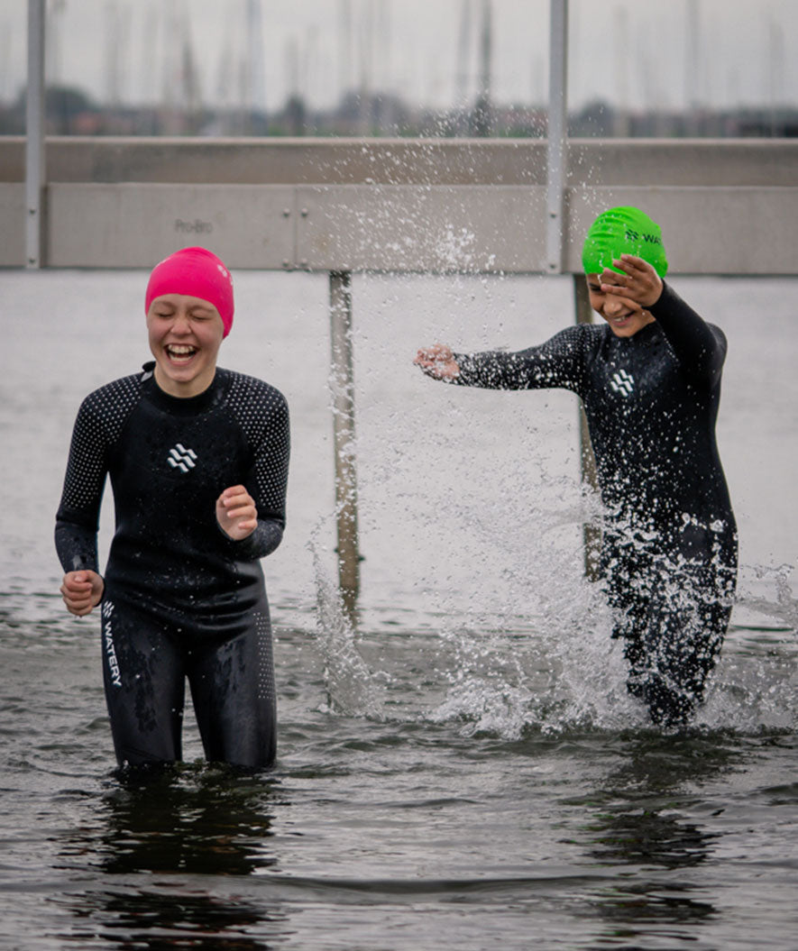 Watery pianka do pływania dla dzieci - Hedgehog (3 mm) - Czarny