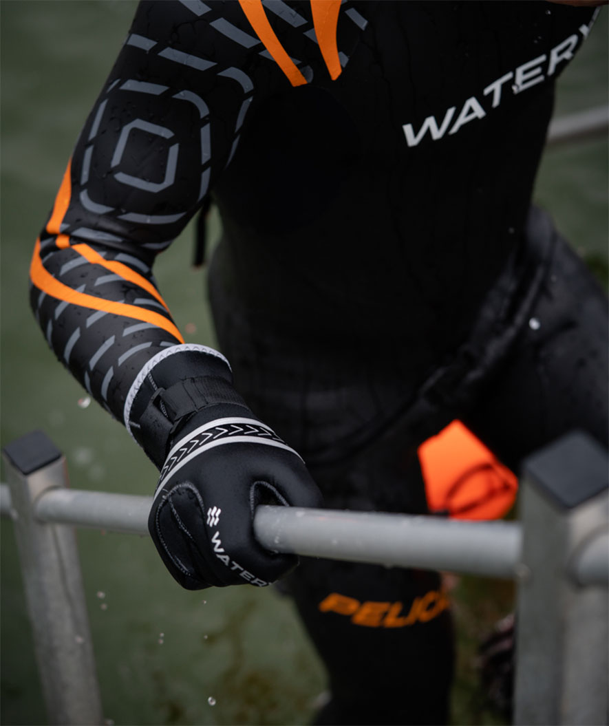 Watery rękawiczki neoprenowe - Reptile (3mm) - Czarny