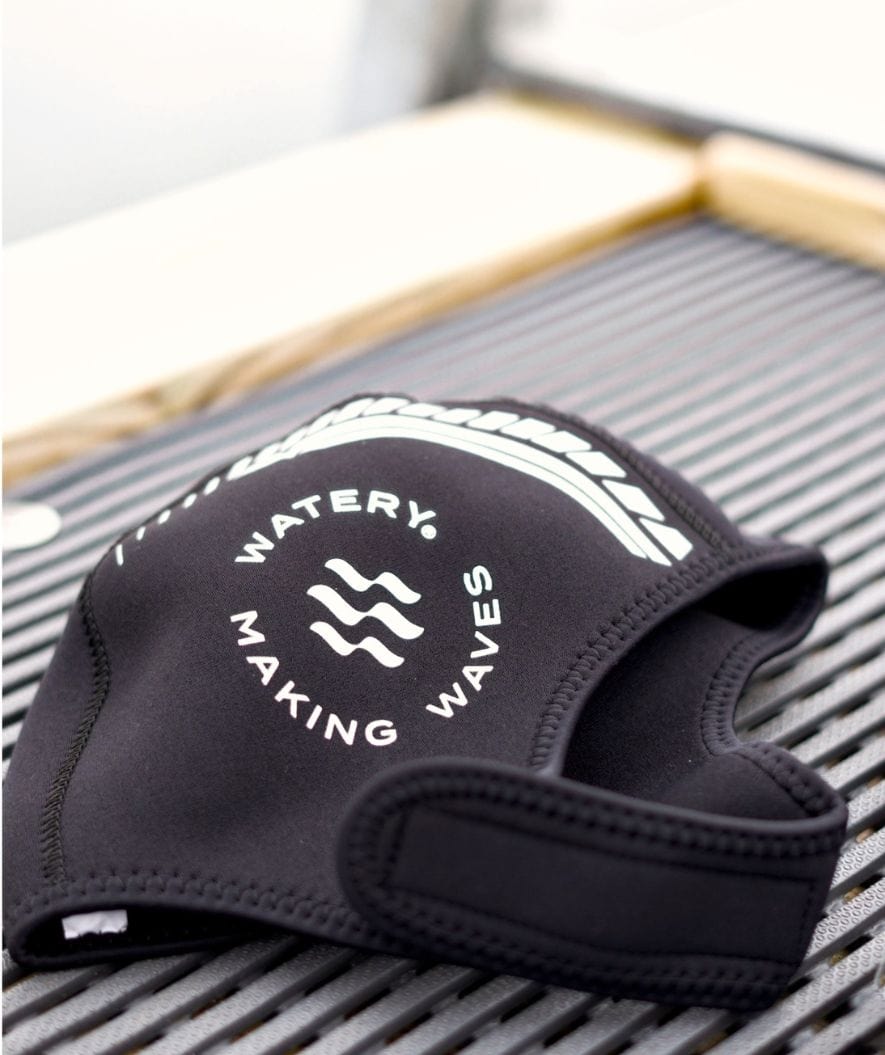 Watery zestaw neoprenowy - Thermal Reptile (3 mm) - Czarny/srebrny