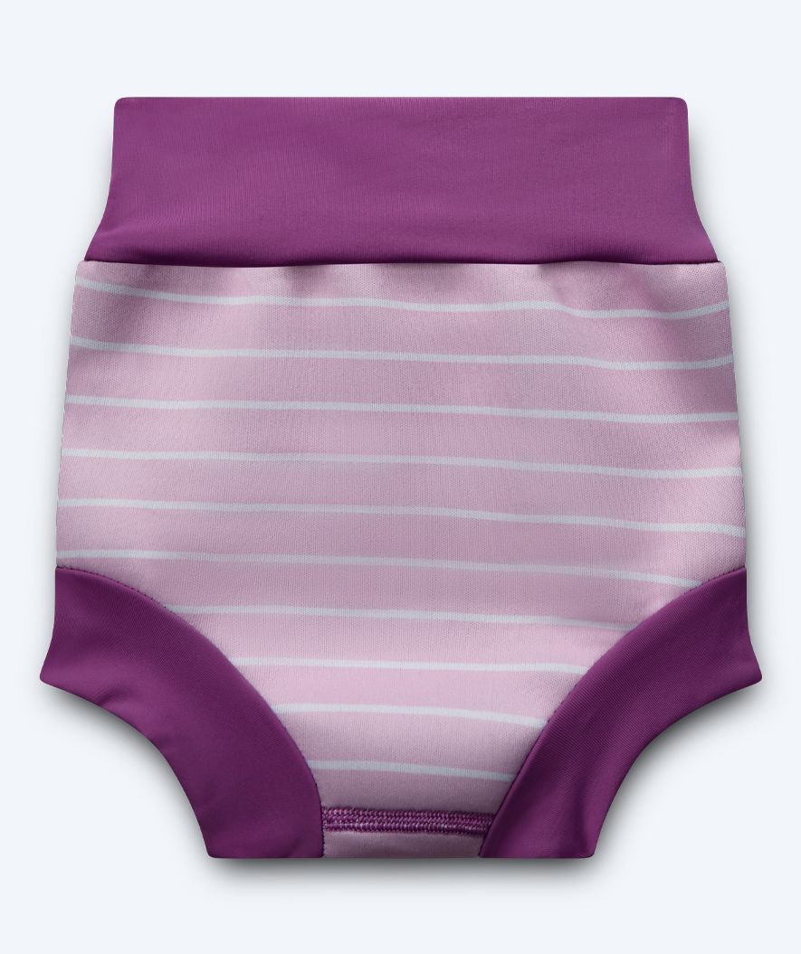 Watery pieluszki do pływania dla dzieci - Neoprene Swim Nappy - Purple Stripes
