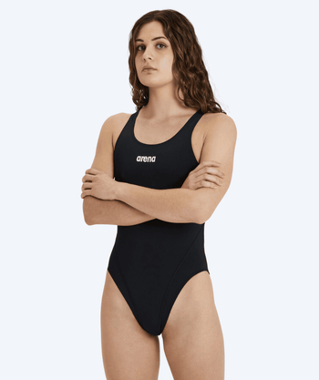 Arena strój kąpielowy damski - Solid Swim Tech High - Czarny