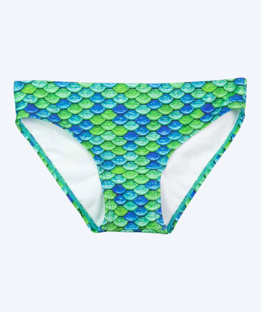 Fin Fun dół od bikini dla dziewczynek - Aussie Green