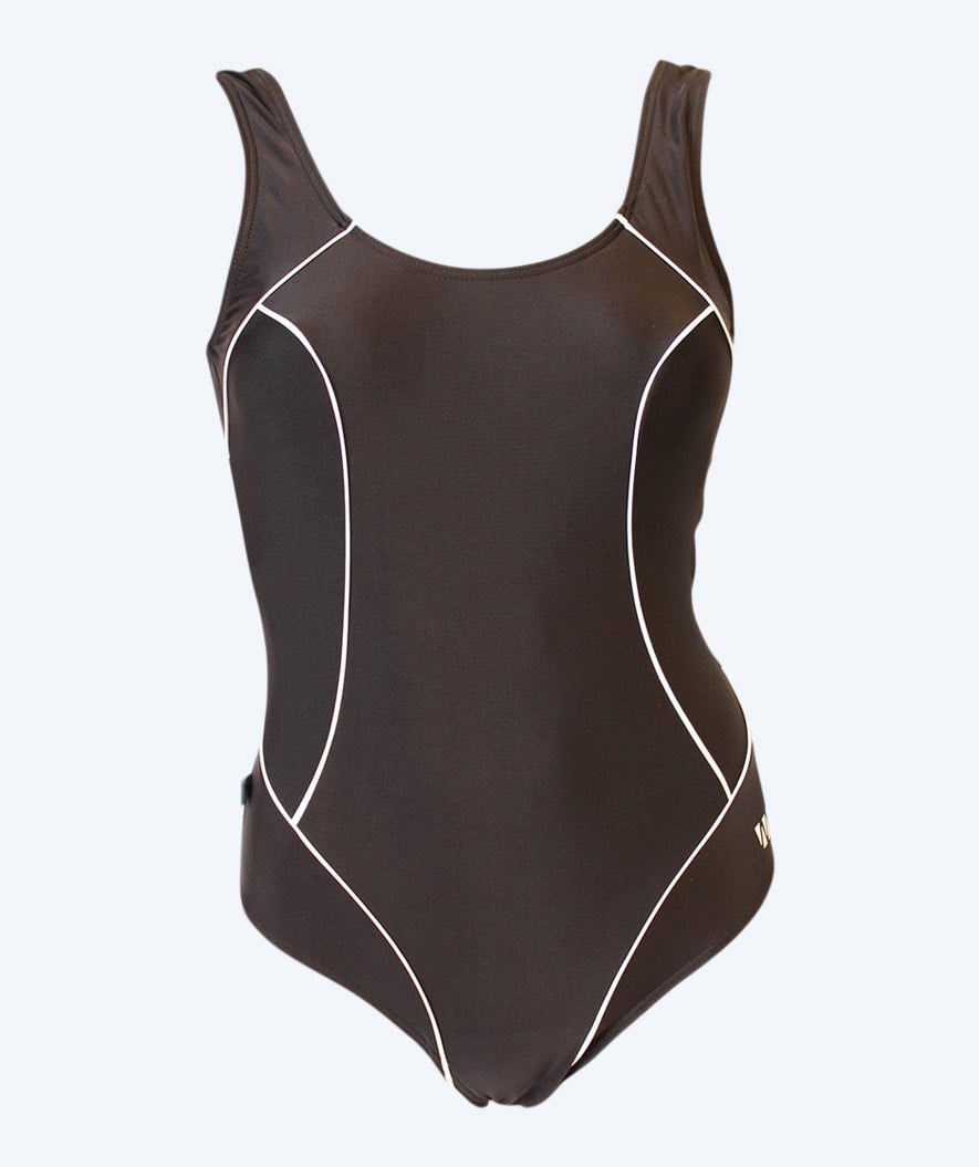 Mirou strój kąpielowy dla kobiet plus size - Classic 241s - Czarny/Biały