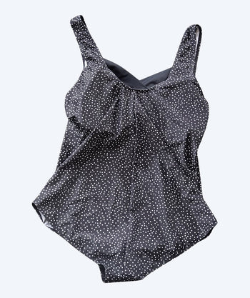 Mirou strój kąpielowy damski w kwiaty plus size - 1580s - Czarny/w kropki