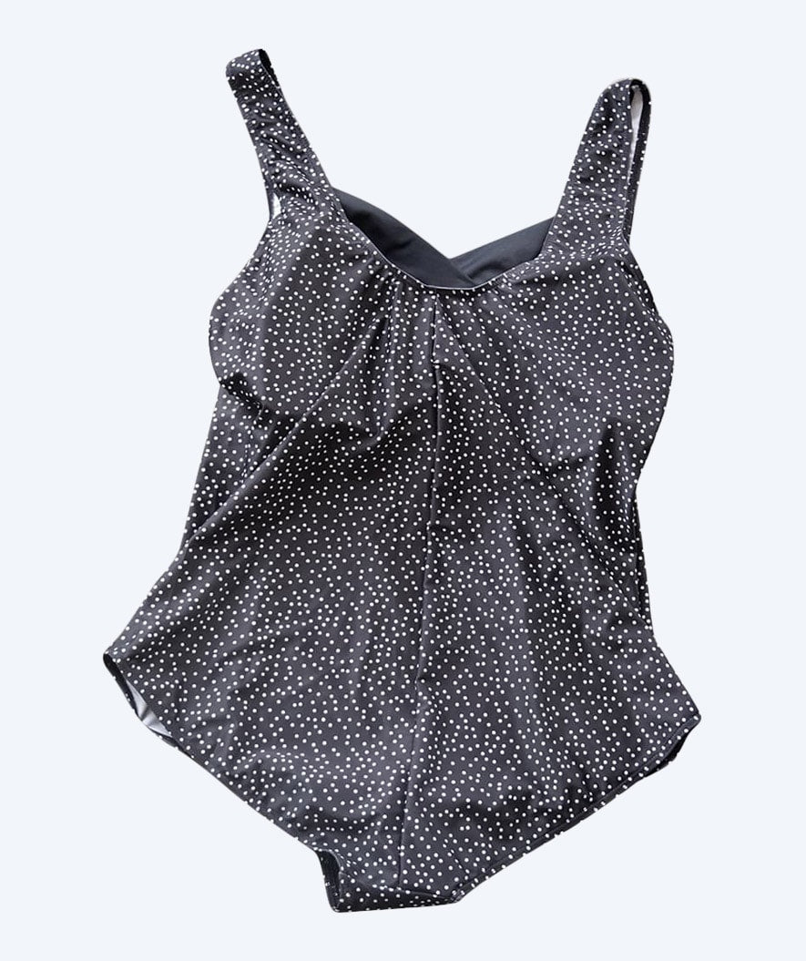 Mirou strój kąpielowy damski w kwiaty plus size - 1580s - Czarny/w kropki