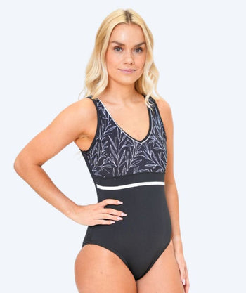 Watery strój kąpielowy dla kobiet plus size - Vivien - Czarny/biały