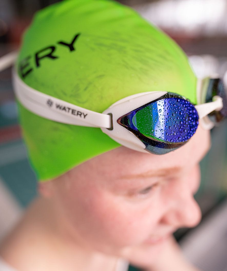 Watery Elite okulary do pływania - Poseidon Ultra Mirror - Czarny/srebrny