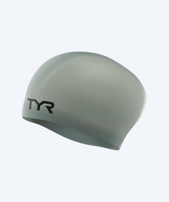 TYR czepek do pływania na długie włosy - Silicone - Szary