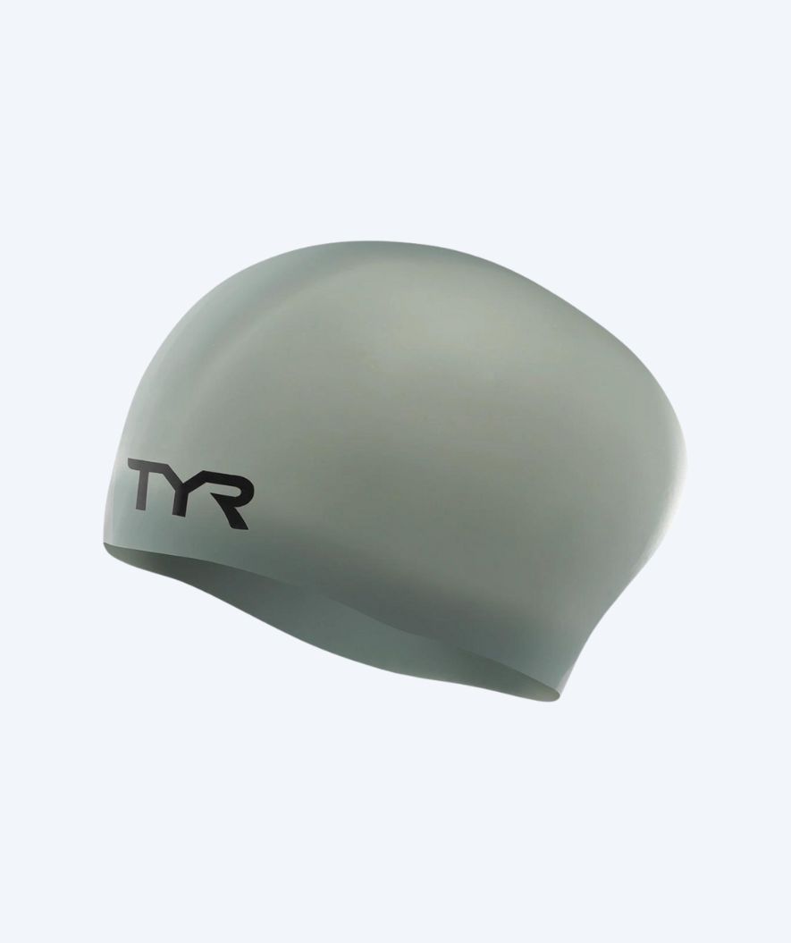 TYR czepek do pływania na długie włosy - Silicone - Szary