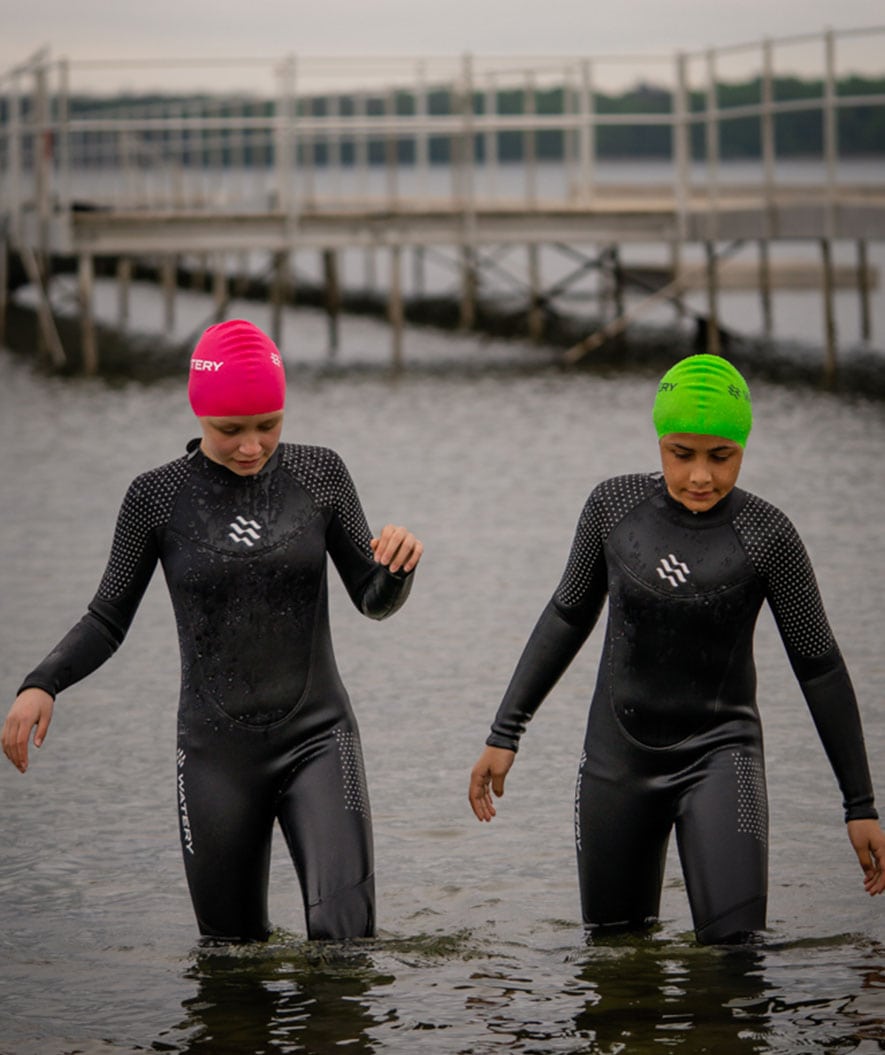 Watery pianka do pływania dla dzieci - Hedgehog (3 mm) - Czarny