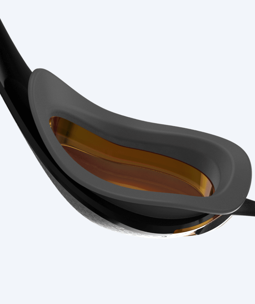 Speedo Elite okulary do pływania - Fastskin Pure Focus Mirror - Czarny/czerwony