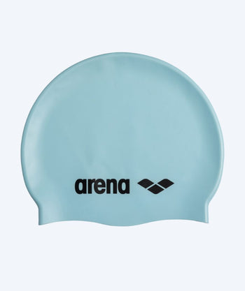 Arena czepek do pływania - Classic Silicone - Jasnoniebieski/czarny
