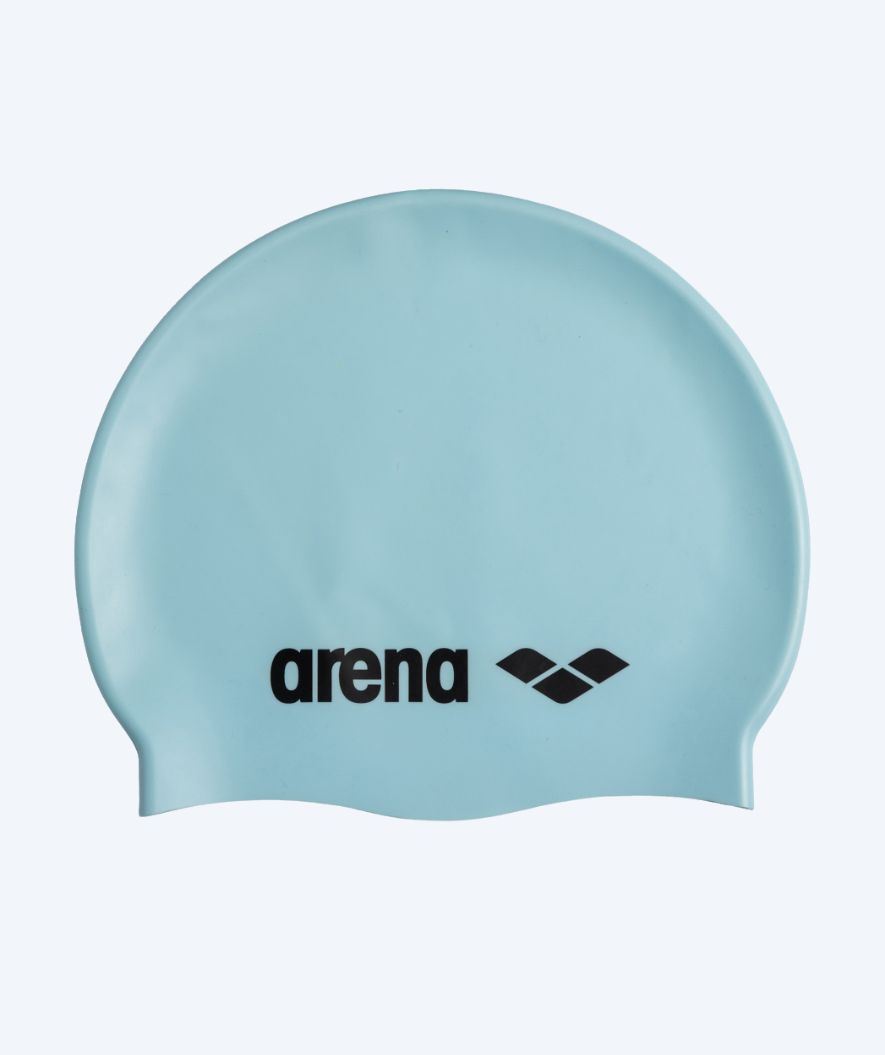 Arena czepek do pływania - Classic Silicone - Jasnoniebieski/czarny
