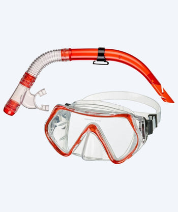 Beco zestaw maska + rurka do snorkelingu dla młodzieży (od 12 lat) - Bibione - Czerwony