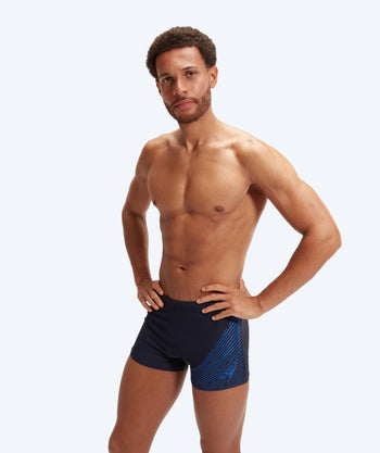 Speedo kąpielówki męskie - Medley Logo - Ciemnoniebieskie/niebieskie