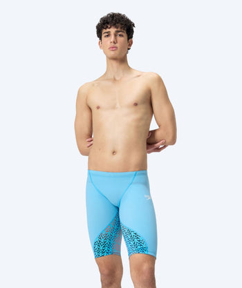 Speedo kąpielówki na zawody dla mężczyzn - LZR Ignite - Niebiesko/pomarańczowe